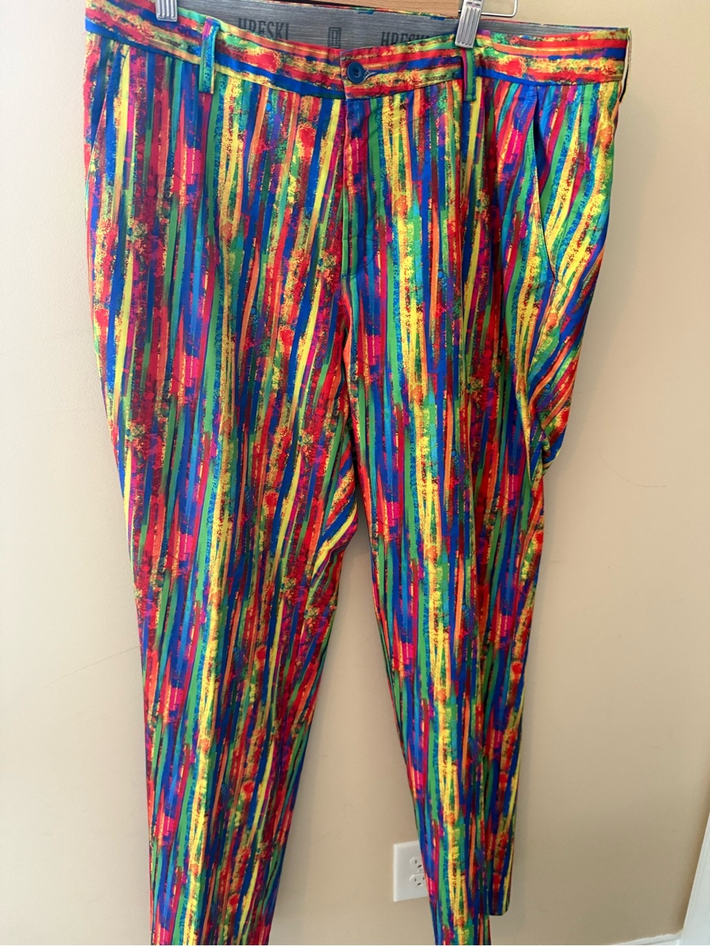 Hreski Golf Abstract line crazy wild Golf Pants – Hreski Size 36 34 inseam